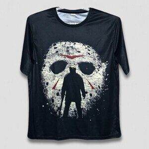 Jason Voorhees Friday the 13th Graphic T-Shirt Black XXL
